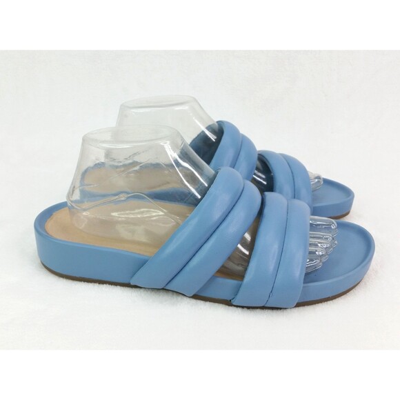 Women's Vionic Mayla Casual Blue Shadow Napa Slip-On Sandals Shoes Size 10 - Picture 1 of 11
